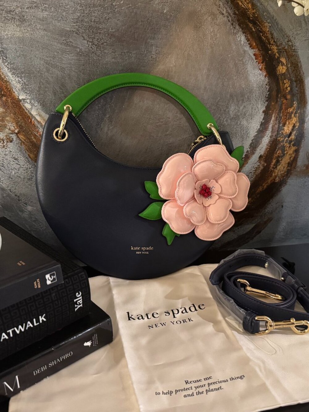 Kate Spade New York  Floral Leather Shoulder Bag
